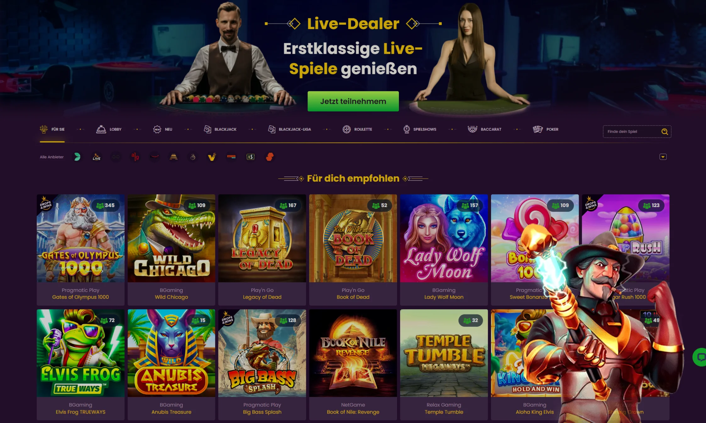 Bizzo Casino Live-Dealer